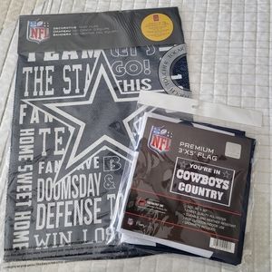 NWT! Dallas Cowboys Flag Bundle